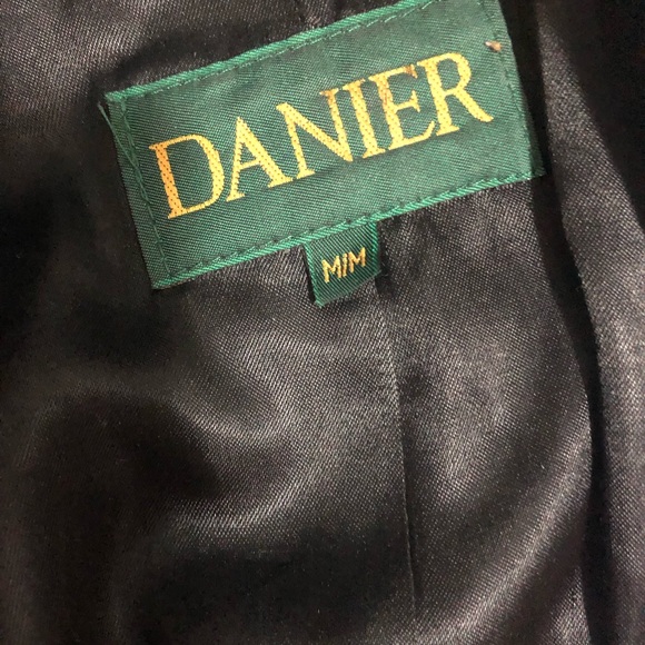 Danier vintage womens leather motto jacket. Customized w/purple distressed look. - Picture 3 of 6